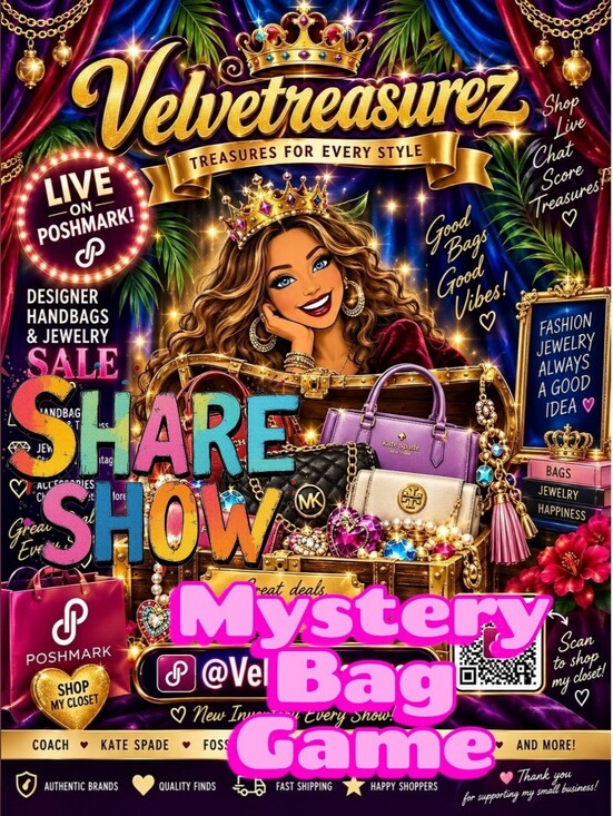None Handbags - Share Show Designer Handbags & Jewelry Show Is Live 6:30 Est ❤Like This Listing